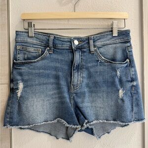 H&M Distressed Denim Shorts